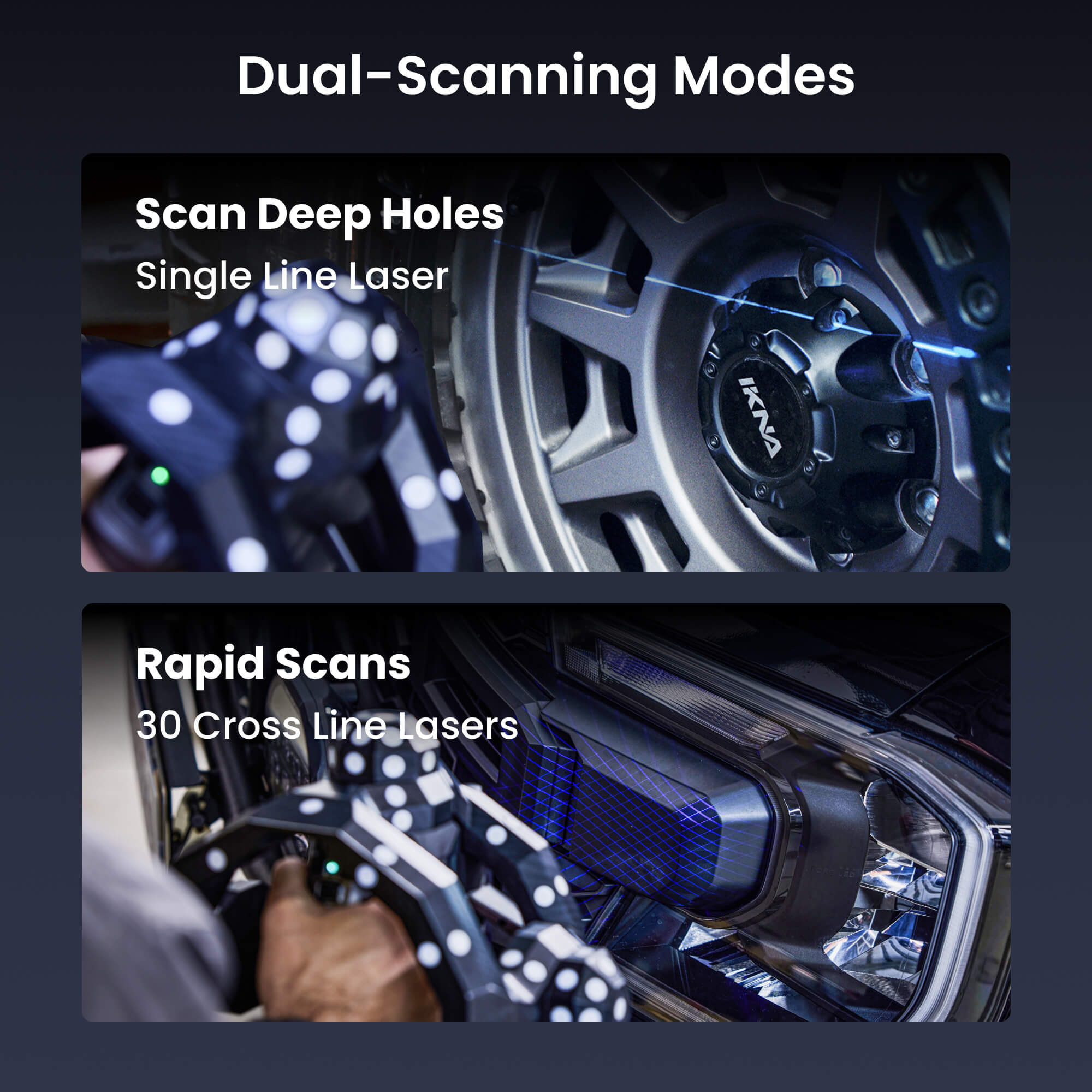 Revopoint Trackit 3D Scanner-Marker-free, high-precision optical tracking for reverse engineering, manufacturing, and design workflows.