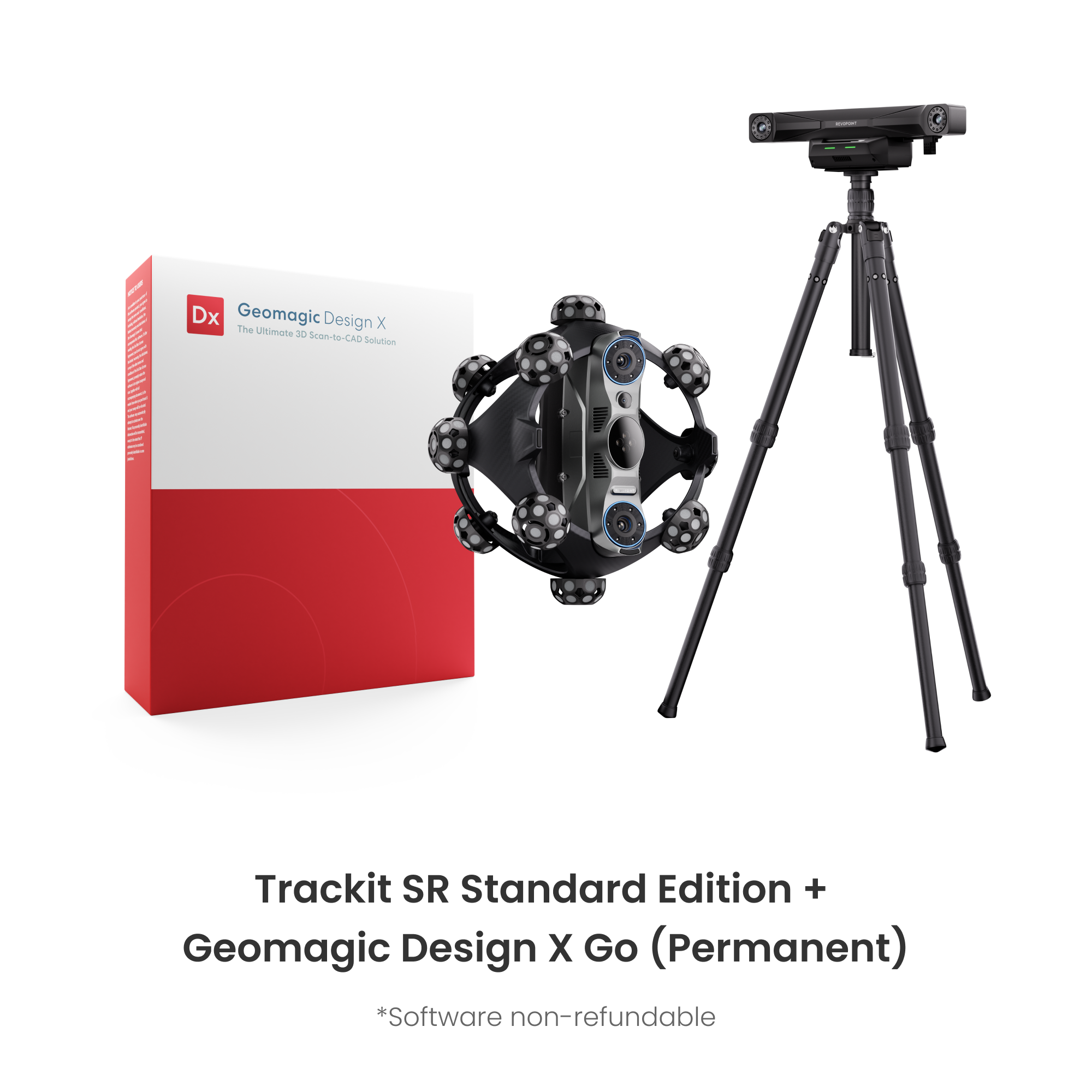 Revopoint Trackit SR: Wireless Optical Tracking 3D Scanner | Marker-free & Portable