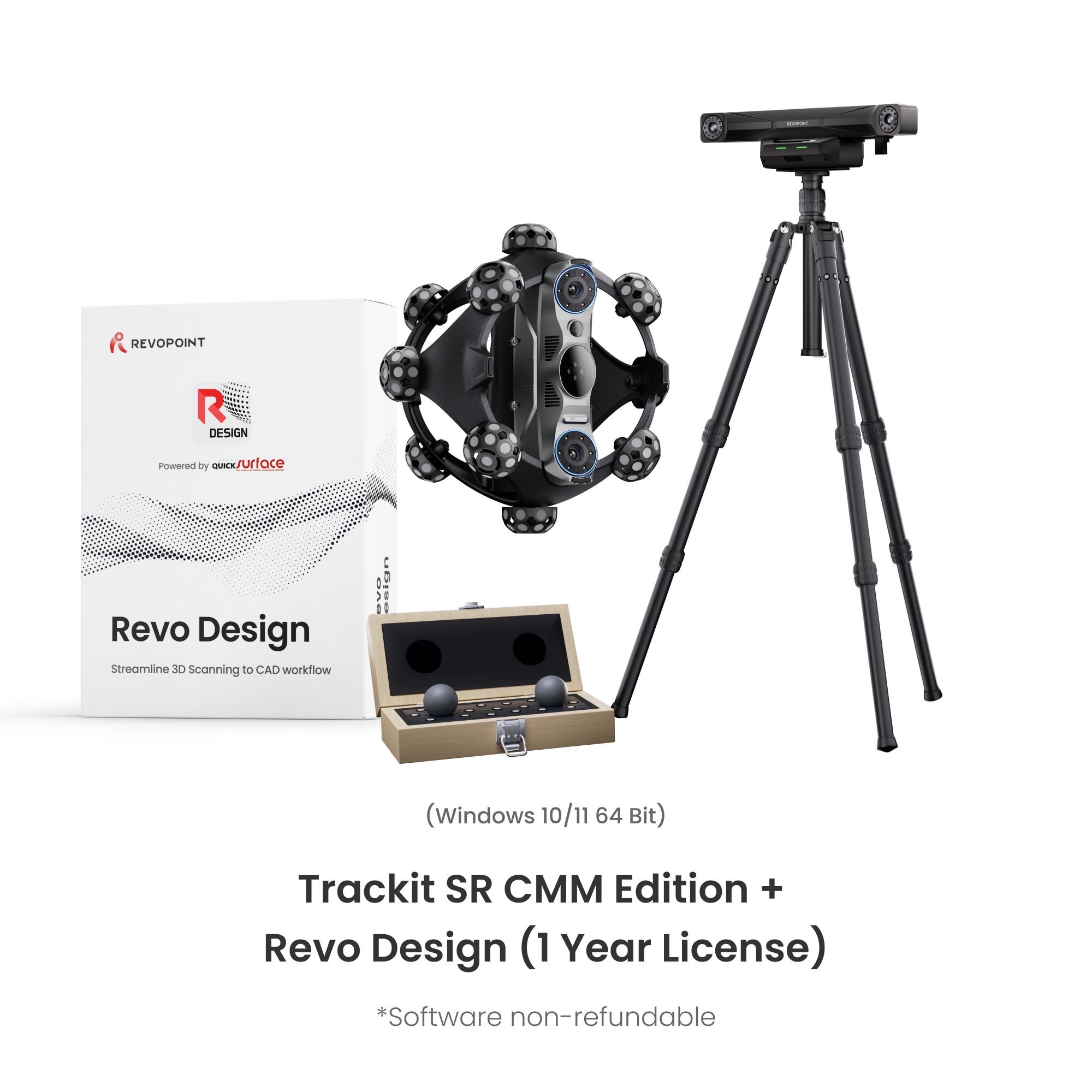 Revopoint Trackit SR: Wireless Optical Tracking 3D Scanner | Marker-free & Portable