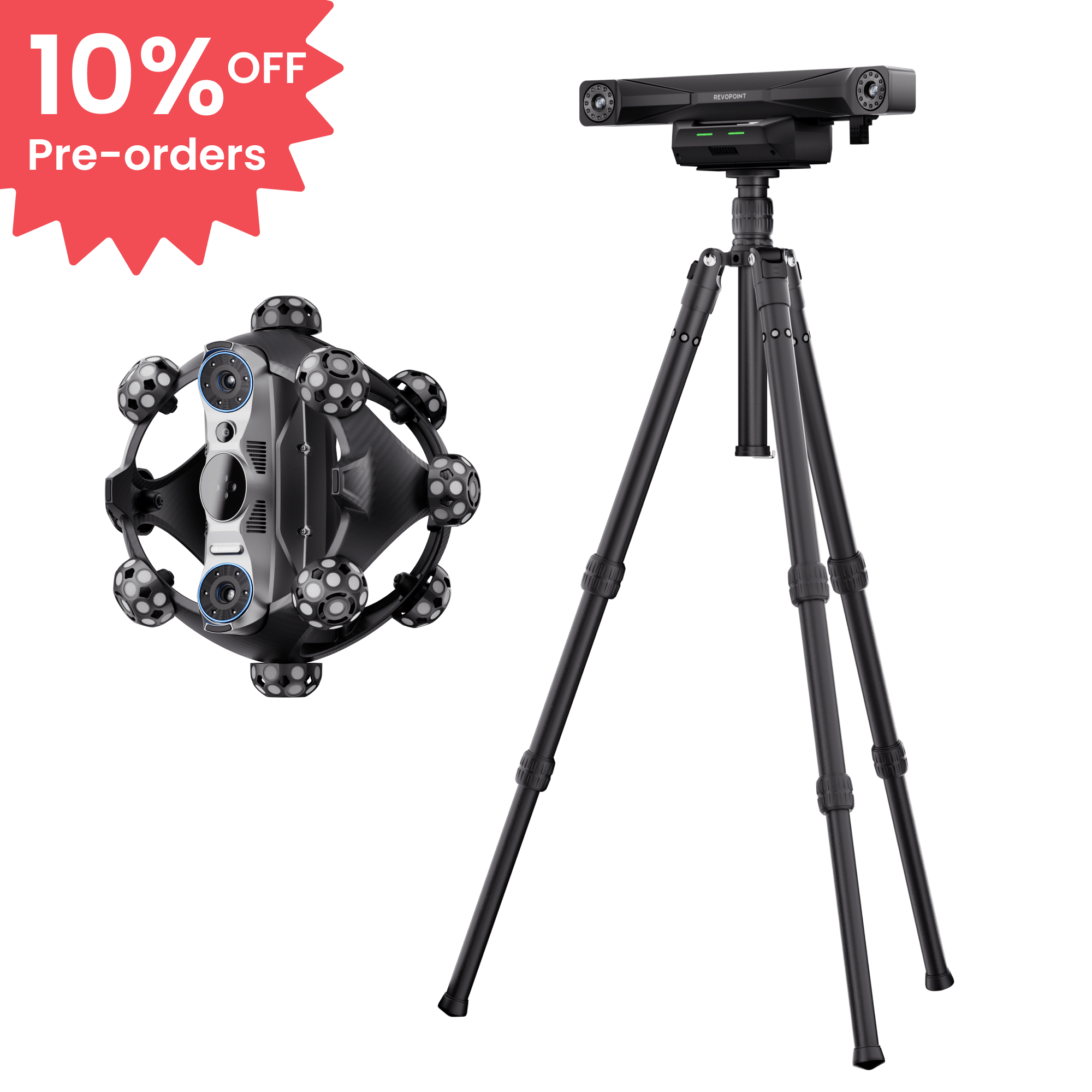 Revopoint Trackit SR: Wireless Optical Tracking 3D Scanner | Marker-free & Portable