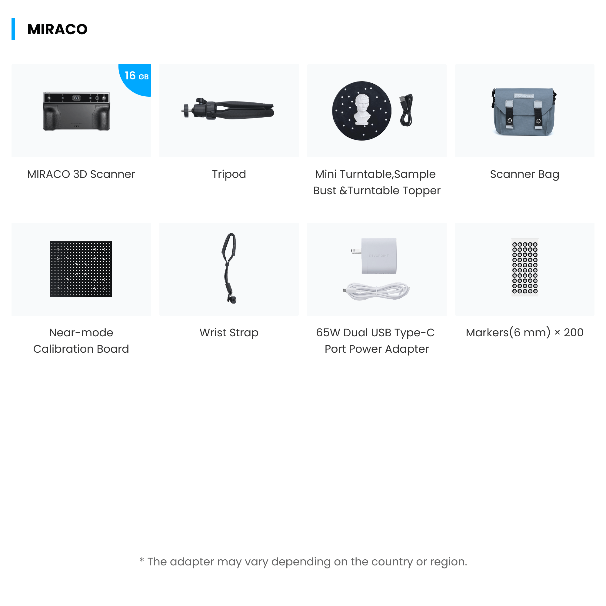 Revopoint MIRACO - Standalone 3D Scanner for Small to Large Objects Scanner