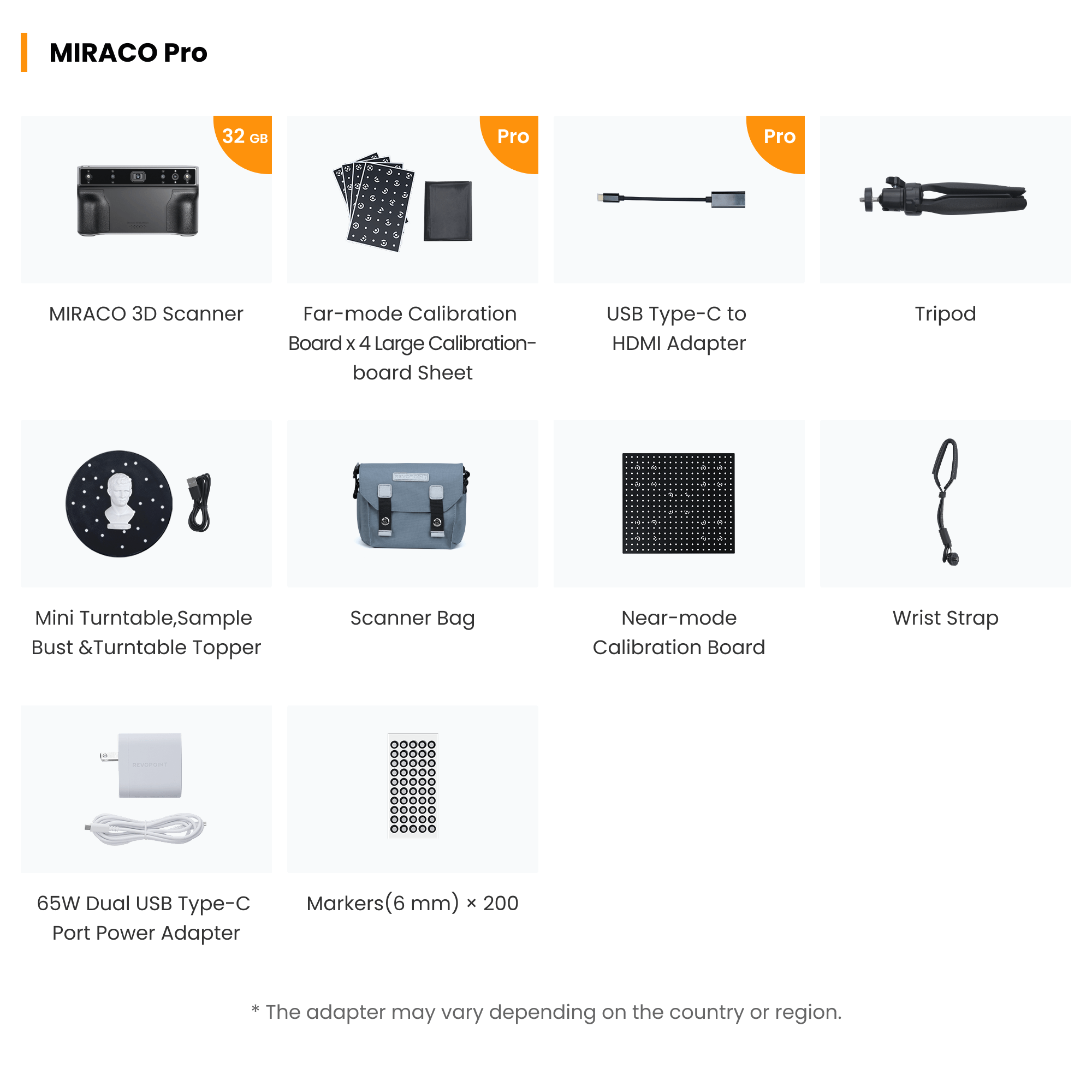Revopoint MIRACO - Standalone 3D Scanner for Small to Large Objects Scanner