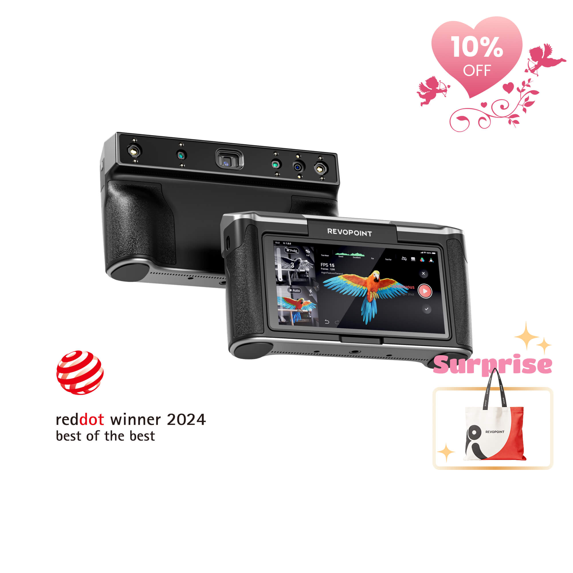 Revopoint MIRACO - Standalone 3D Scanner for Small to Large Objects Scanner