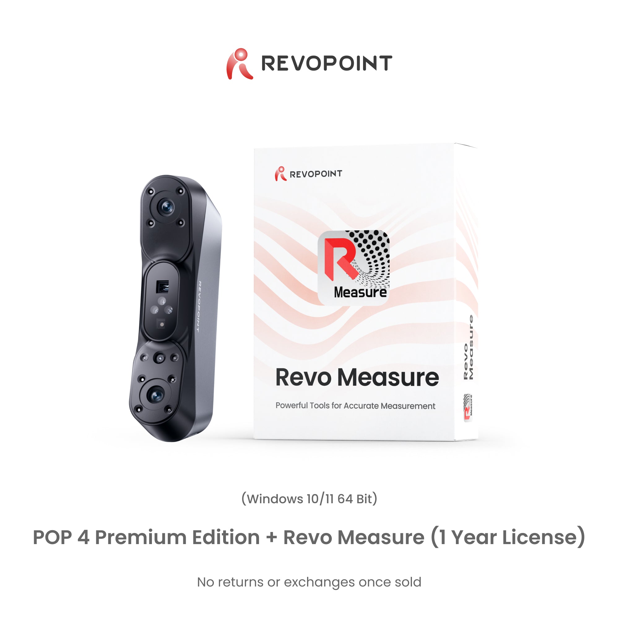 Revopoint POP 4: 5-in-1 Versatile 3D Scanner with Blue Laser & Infrared Light