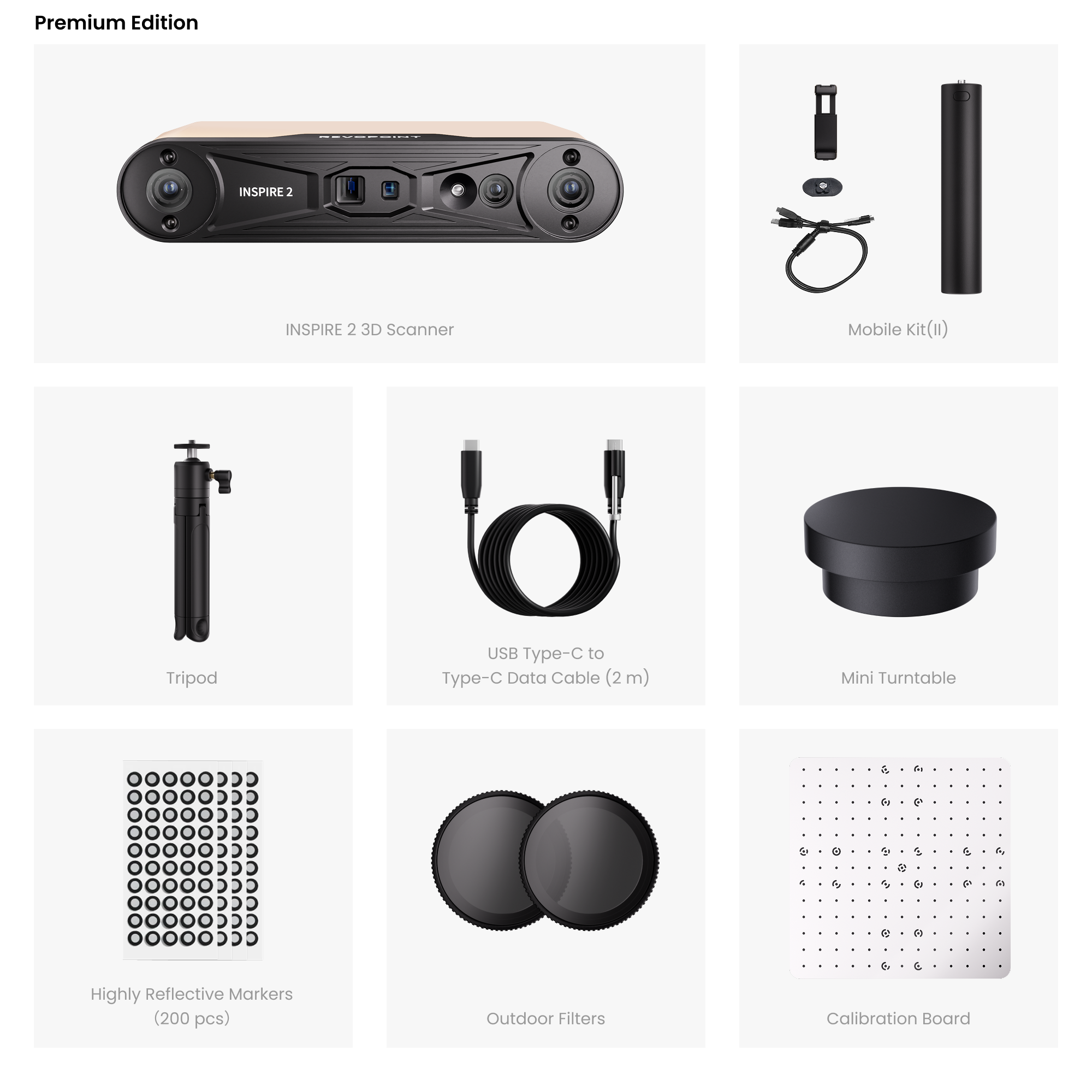 Revopoint INSPIRE 2: Wireless Infrared Laser and Structured Light 3D Scanner