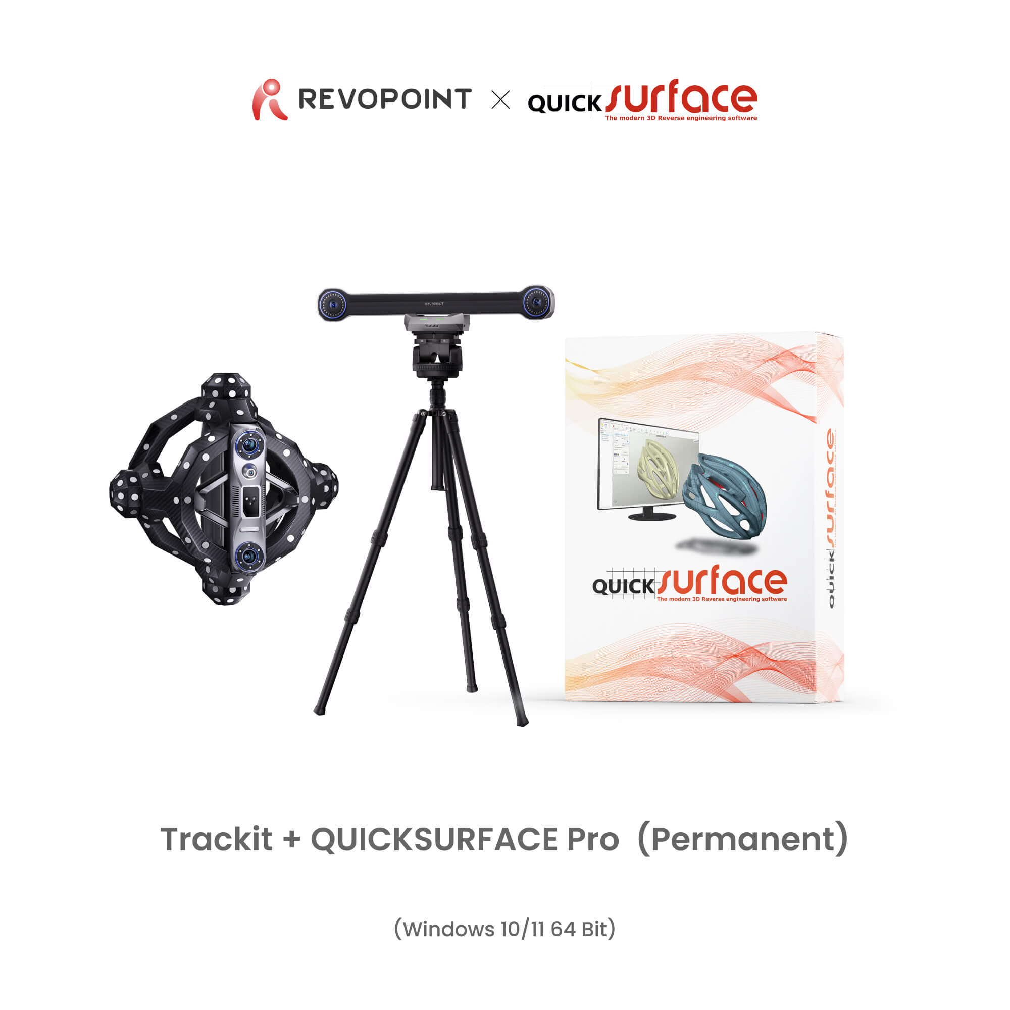 Revopoint Trackit: Optical Tracking 3D Scanner for Marker-free Scans