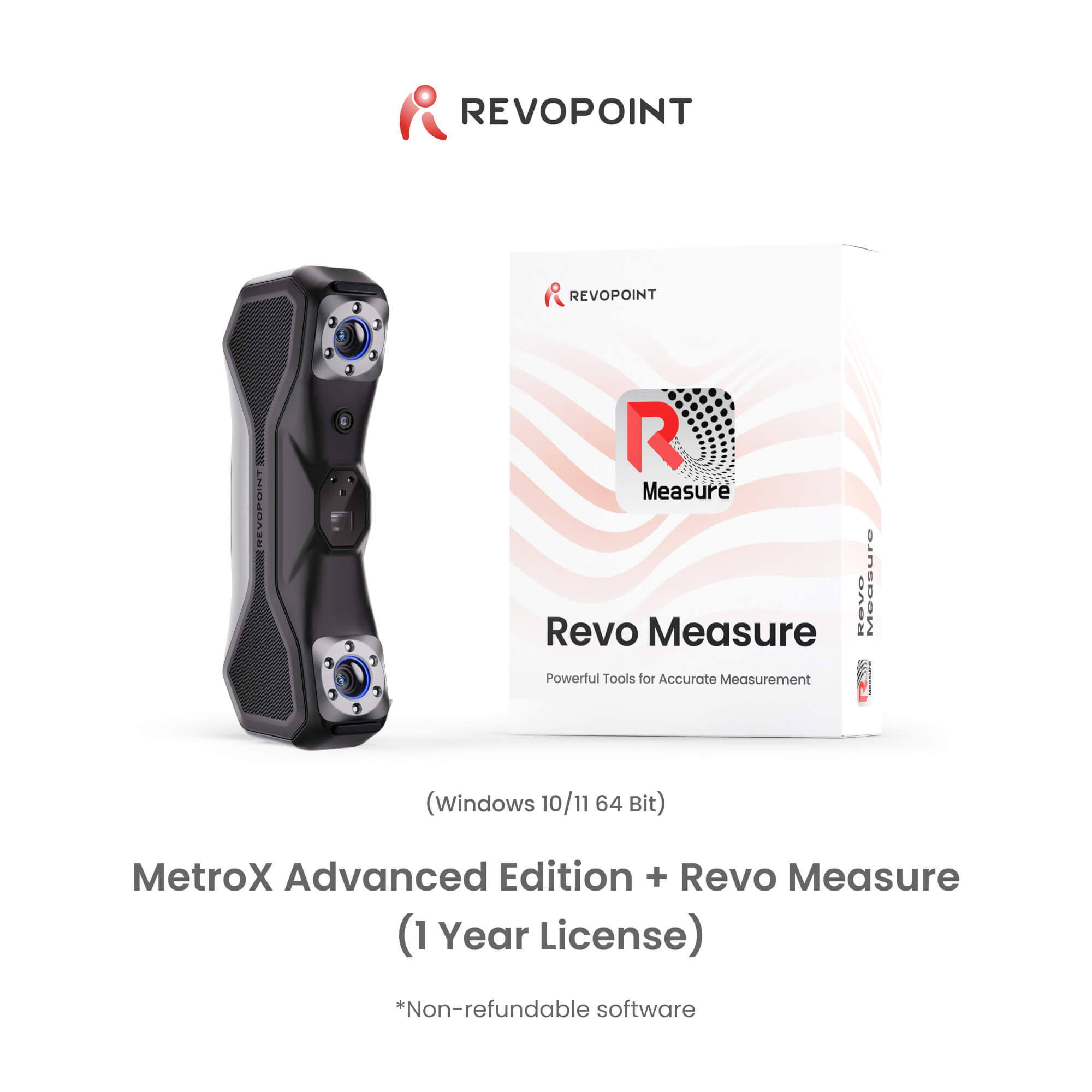 Revopoint MetroX Laser Scanner: Blue Laser Line & Full-field Structured Light 3D Scanner