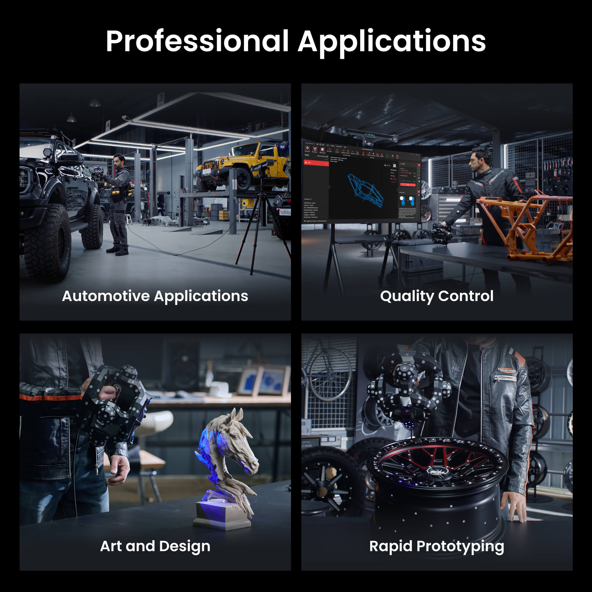 Revopoint Trackit 3D Scanner-Applications