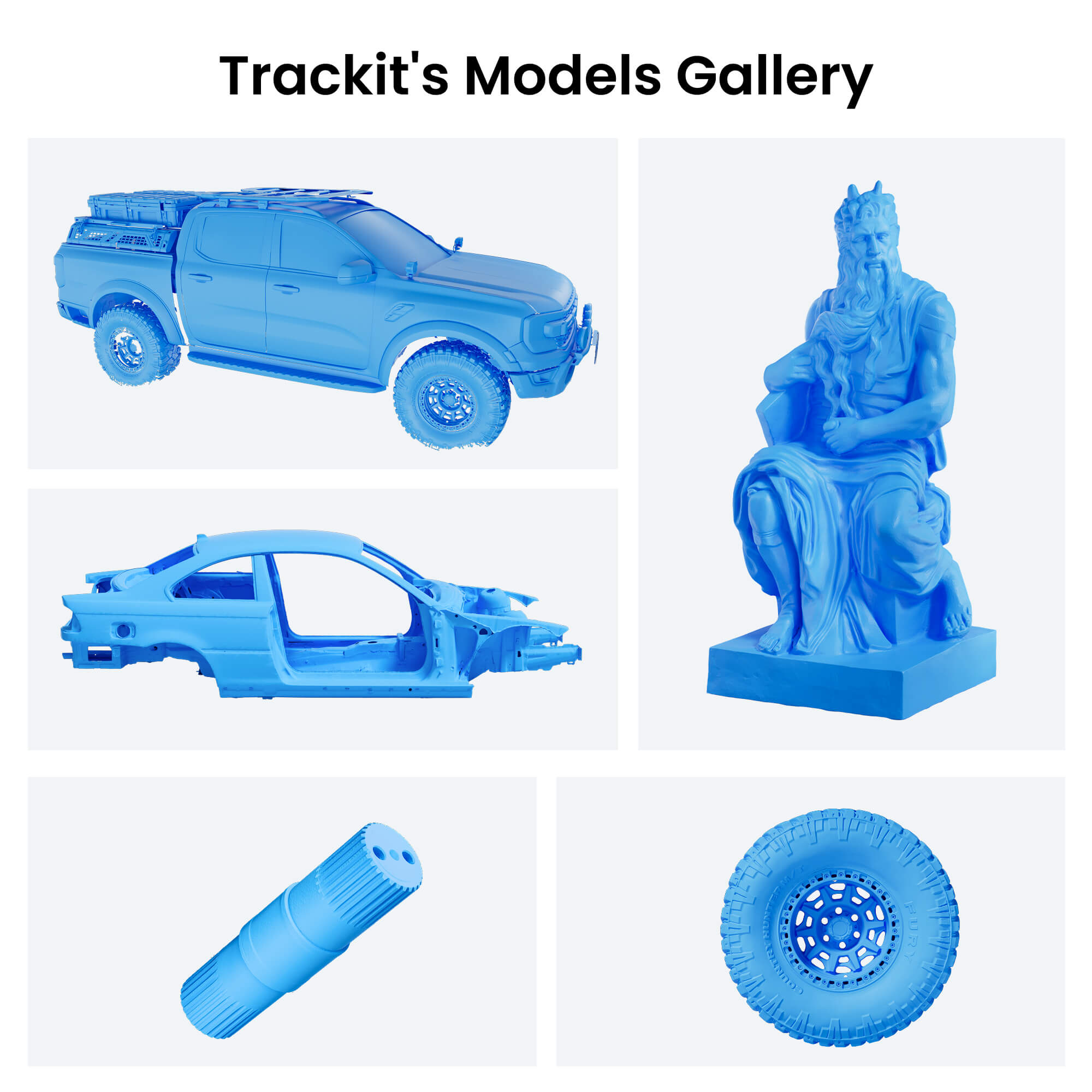 Revopoint Trackit 3D Scanner-Models