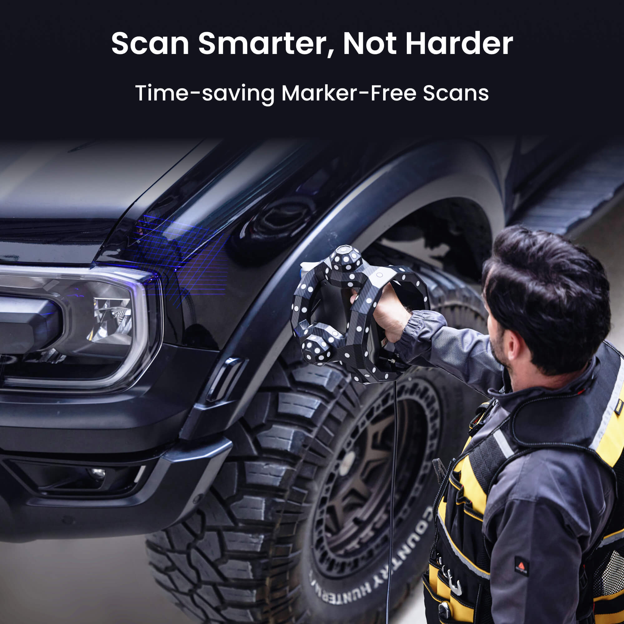 Revopoint Trackit: Optical Tracking 3D Scanner for Marker-free Scans