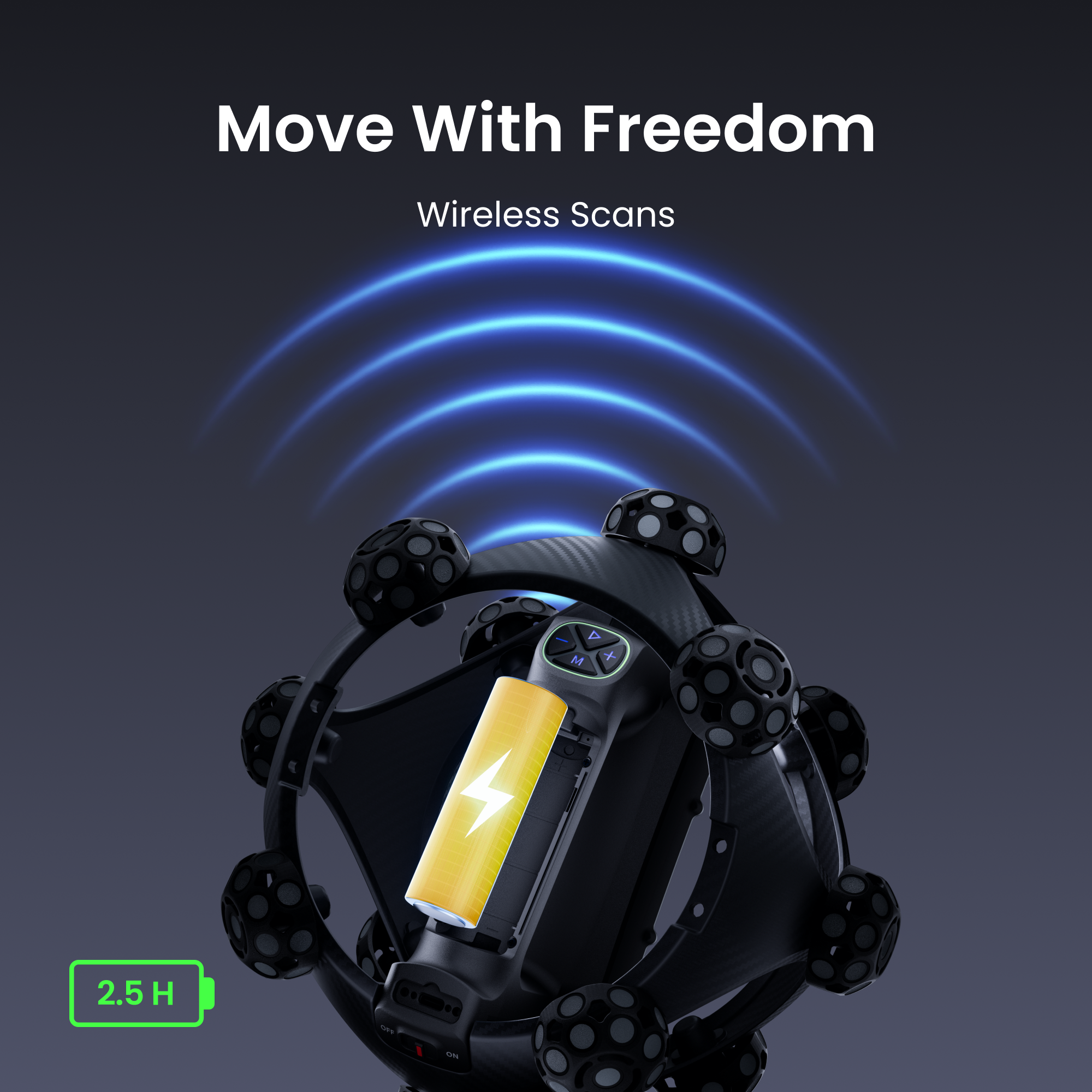 Revopoint Trackit SR: Wireless Optical Tracking 3D Scanner | Marker-free & Portable