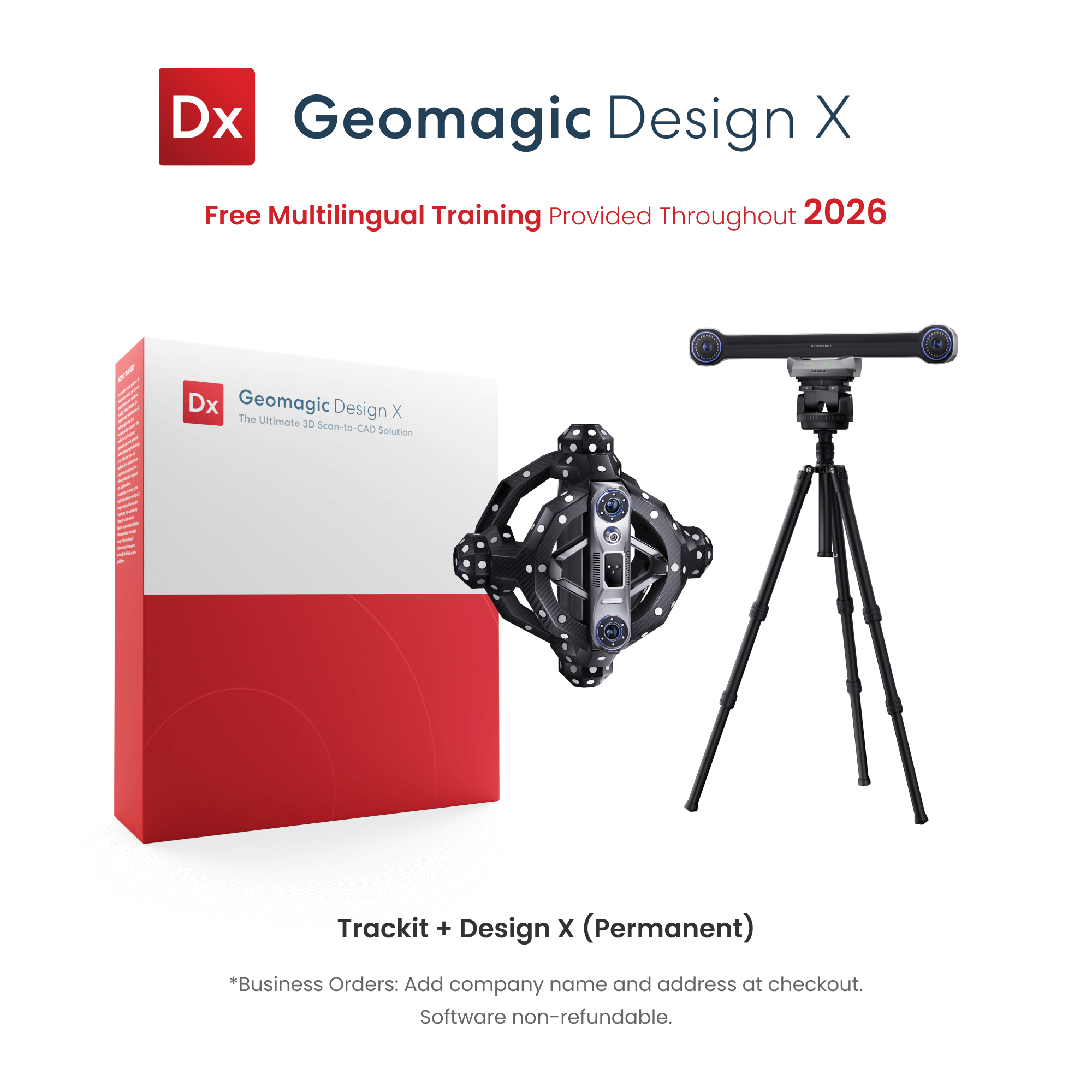 Revopoint Trackit: Optical Tracking 3D Scanner for Marker-free Scans