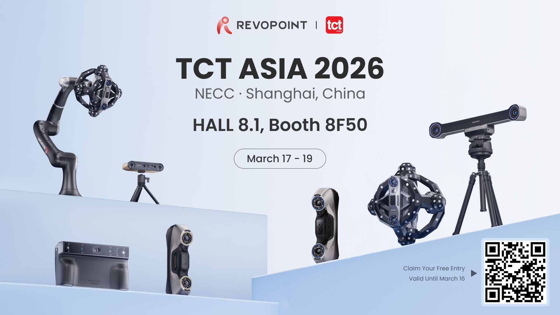 Explore Revopoint’s Latest 3D Scanners at TCT ASIA 2026