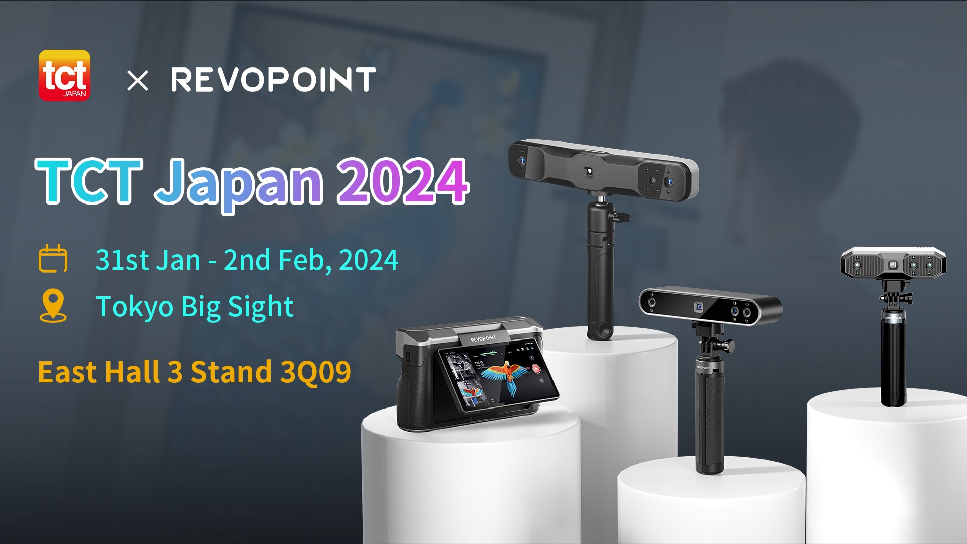 Discover Revopoint's Latest 3D Scanners at TCT Japan 2024