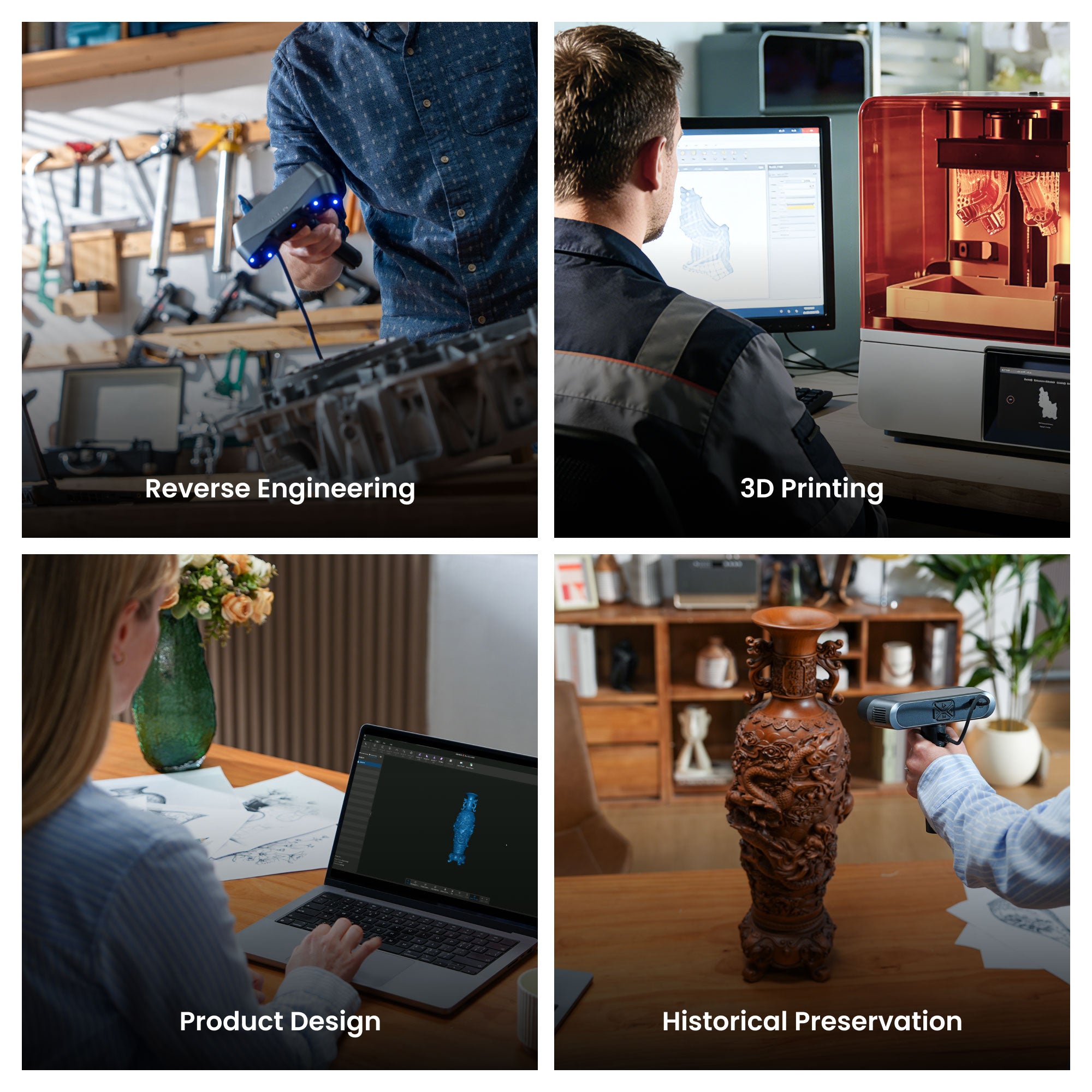 Revopoint POP 4: AI-Powered Wireless Hybrid 3D Scanner