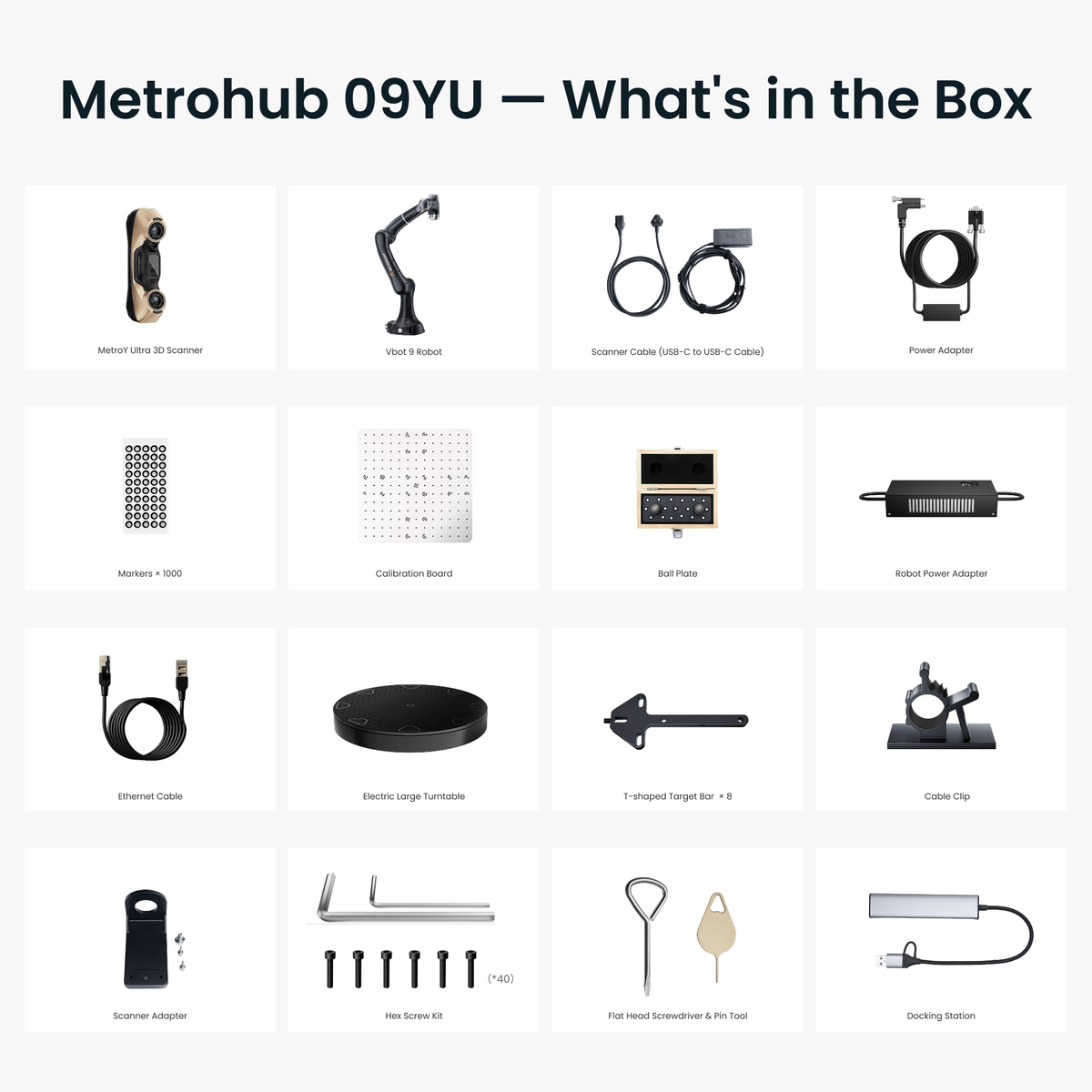 Revopoint Metrohub 09YU: High-Precision Robotic 3D Scanner