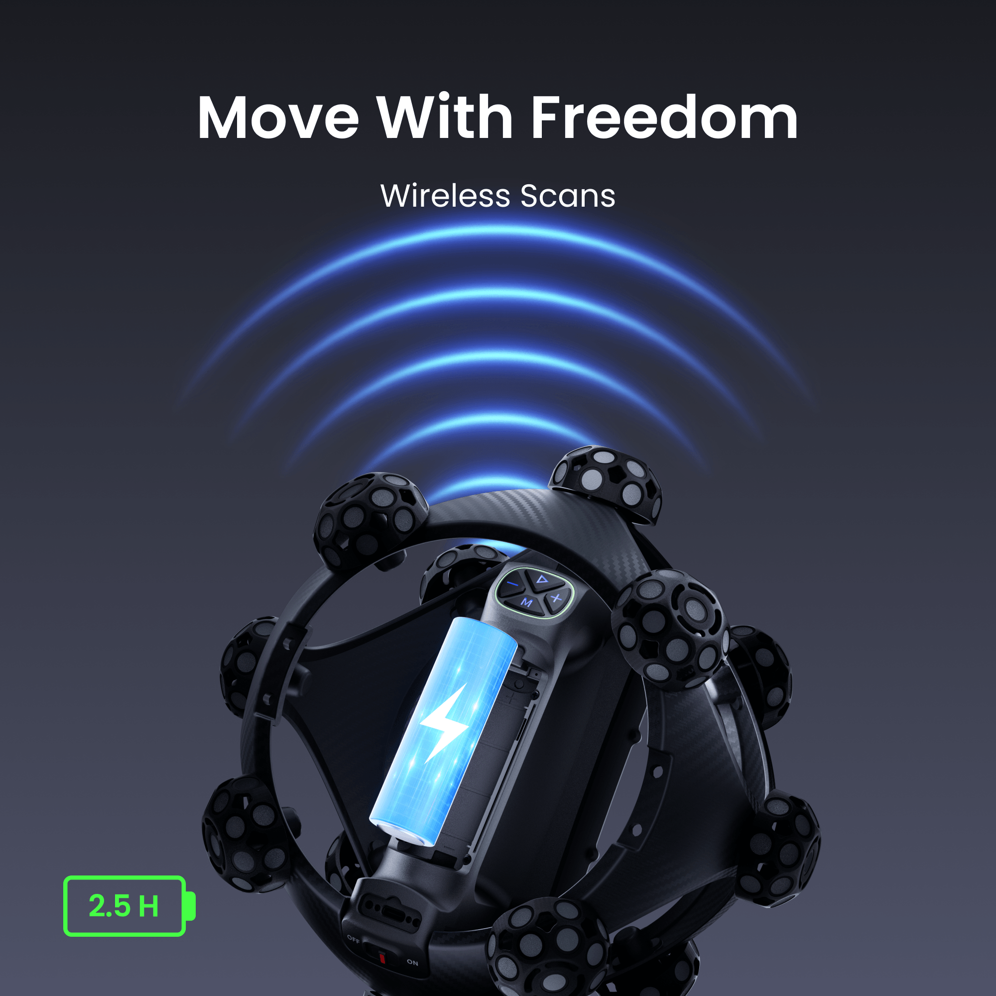 Revopoint Trackit SR: Wireless Optical Tracking 3D Scanner | Marker-free & Portable