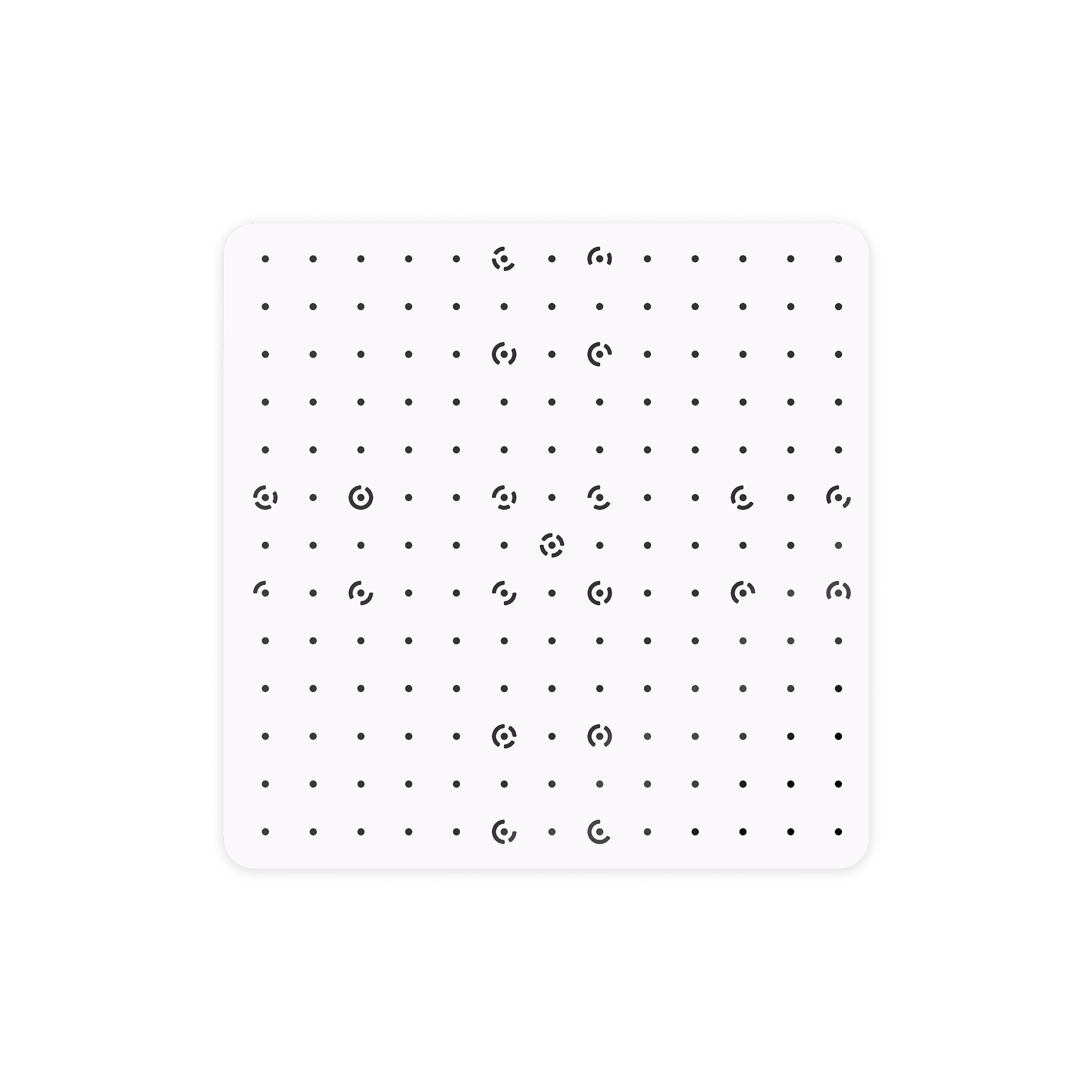Glass substrate with a high-precision coded calibration surface for IN