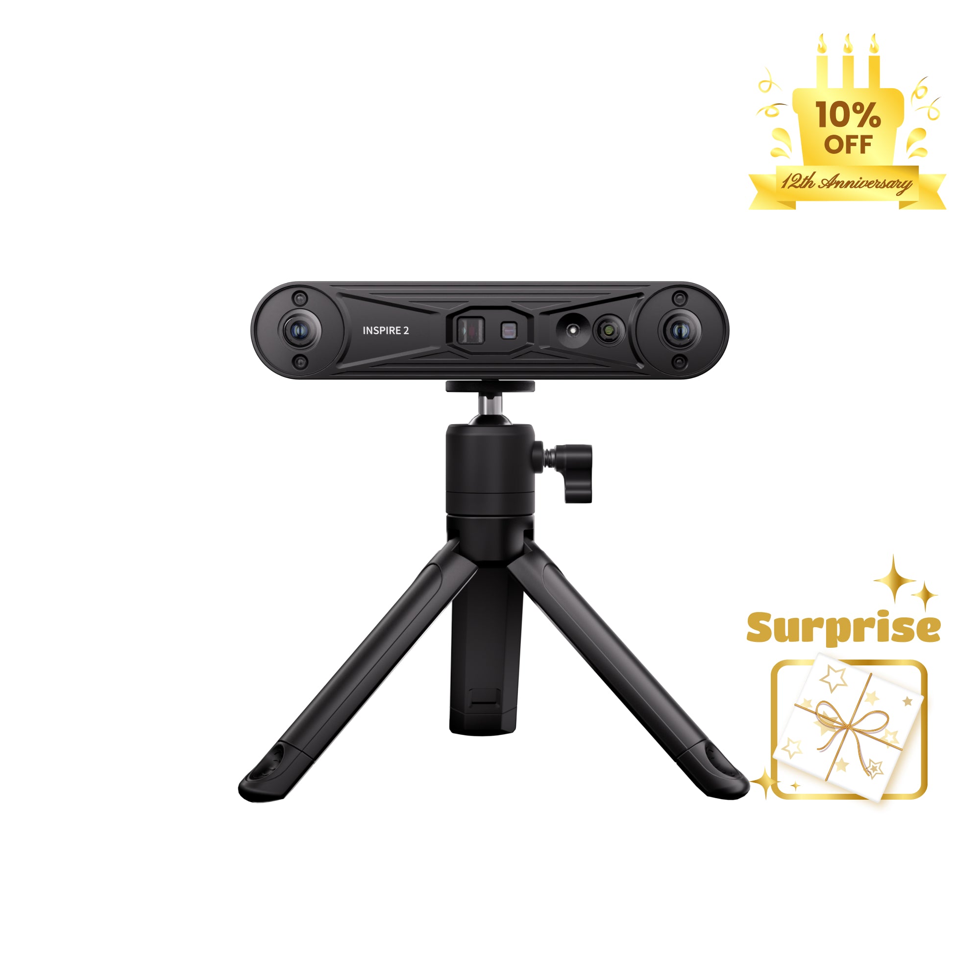 Revopoint INSPIRE 2: Wireless Infrared Laser and Structured Light 3D Scanner