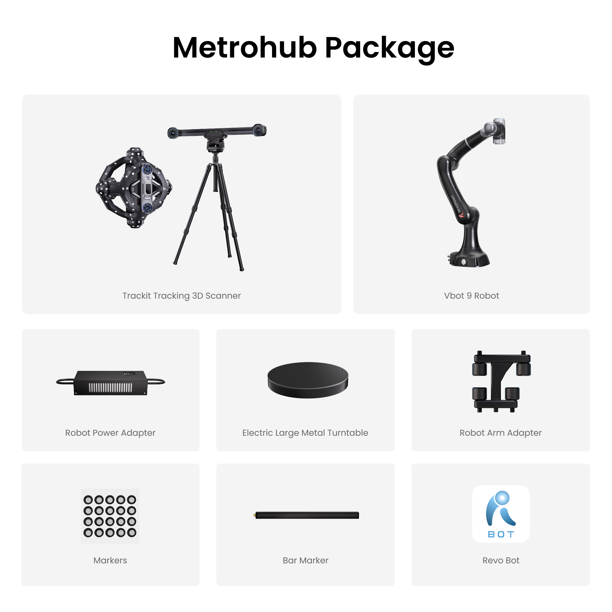 Revopoint Trackit: Optical Tracking 3D Scanner for Marker-free Scans
