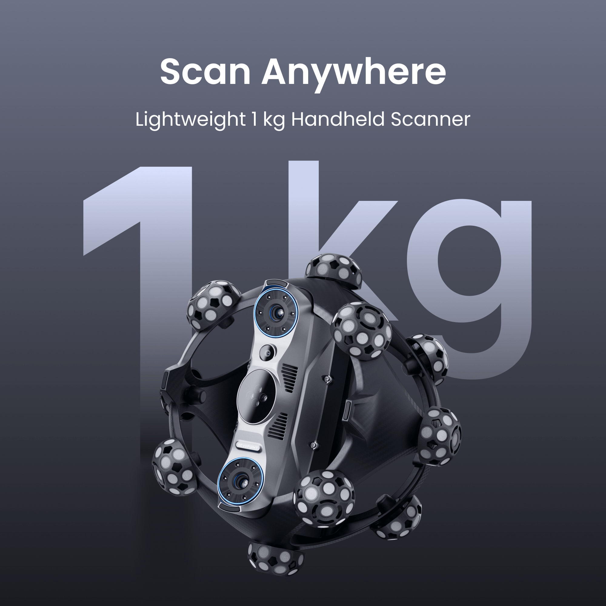 Revopoint Trackit SR: Wireless Optical Tracking 3D Scanner | Marker-free & Portable