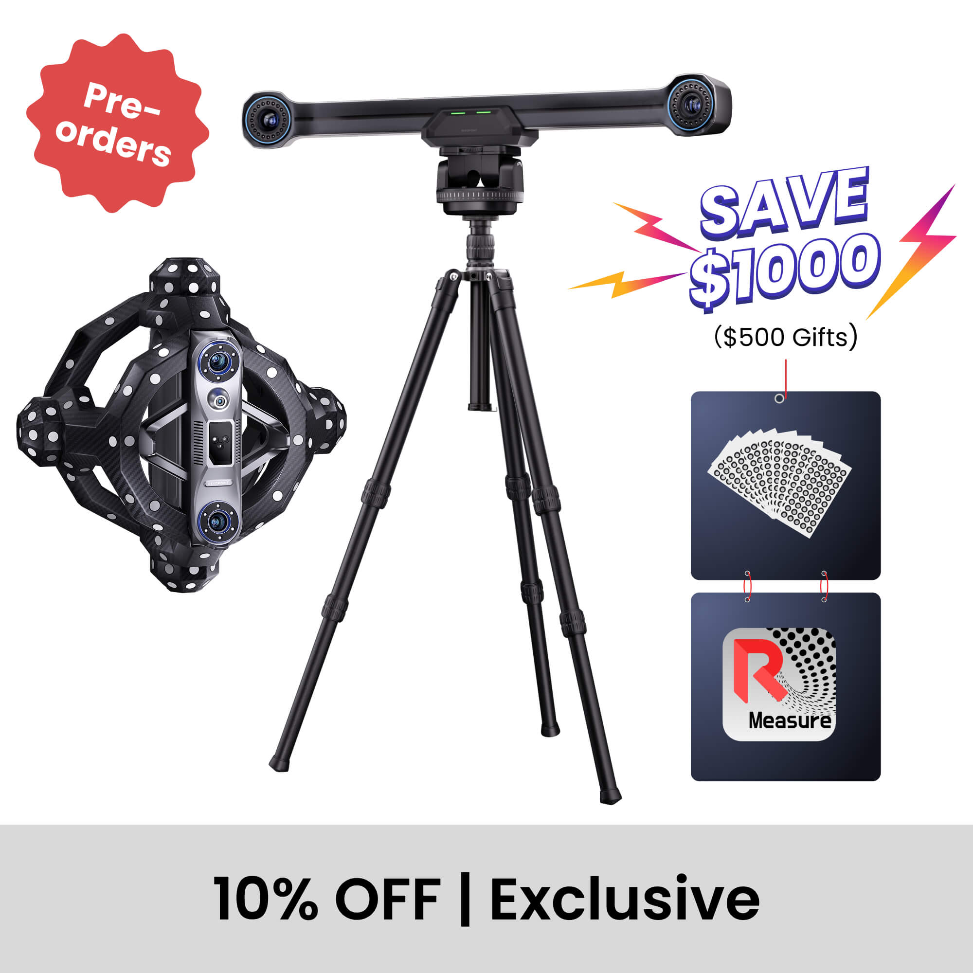Revopoint Trackit: Optical Tracking 3D Scanner for Marker-free Scans
