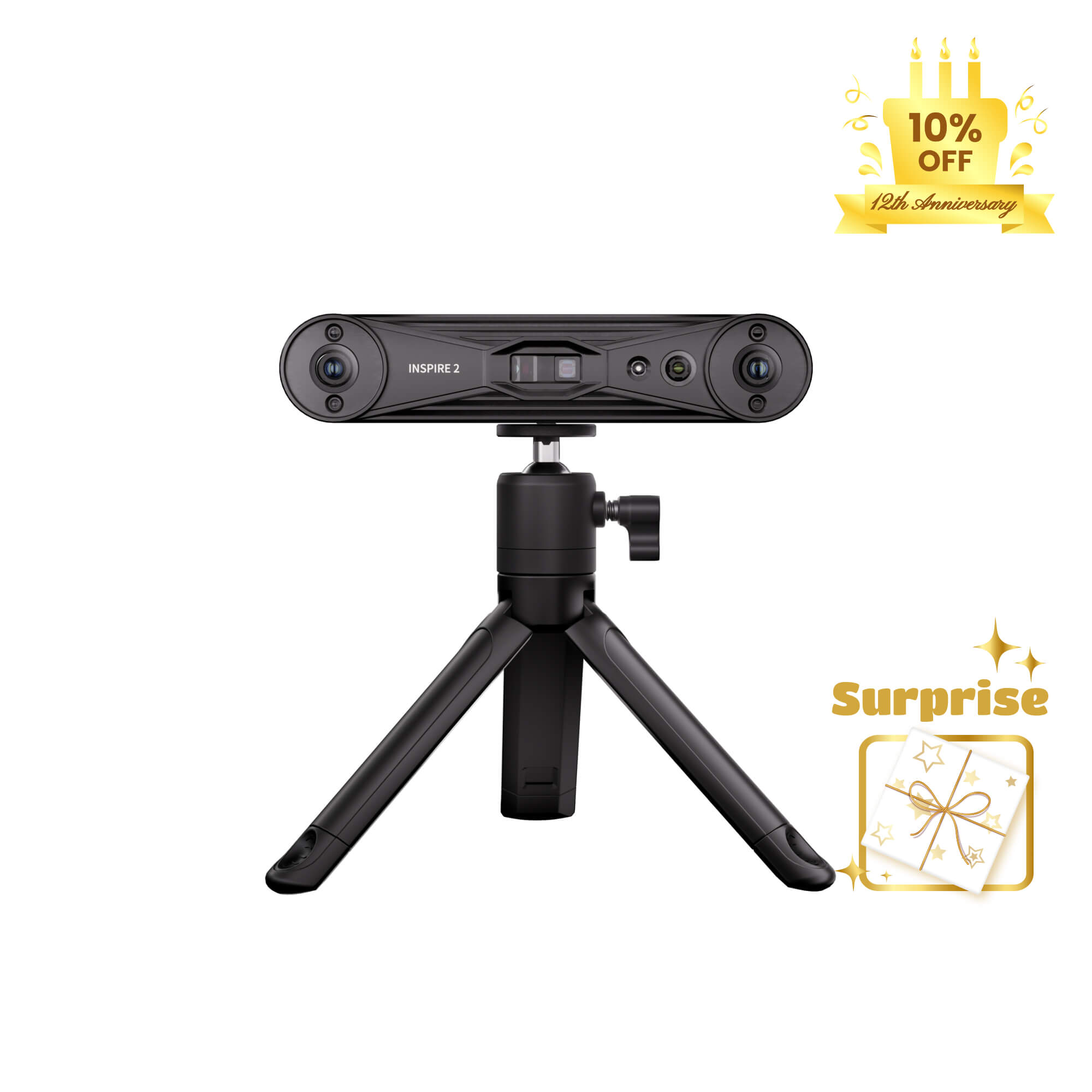 Revopoint INSPIRE 2: Wireless Infrared Laser and Structured Light 3D Scanner