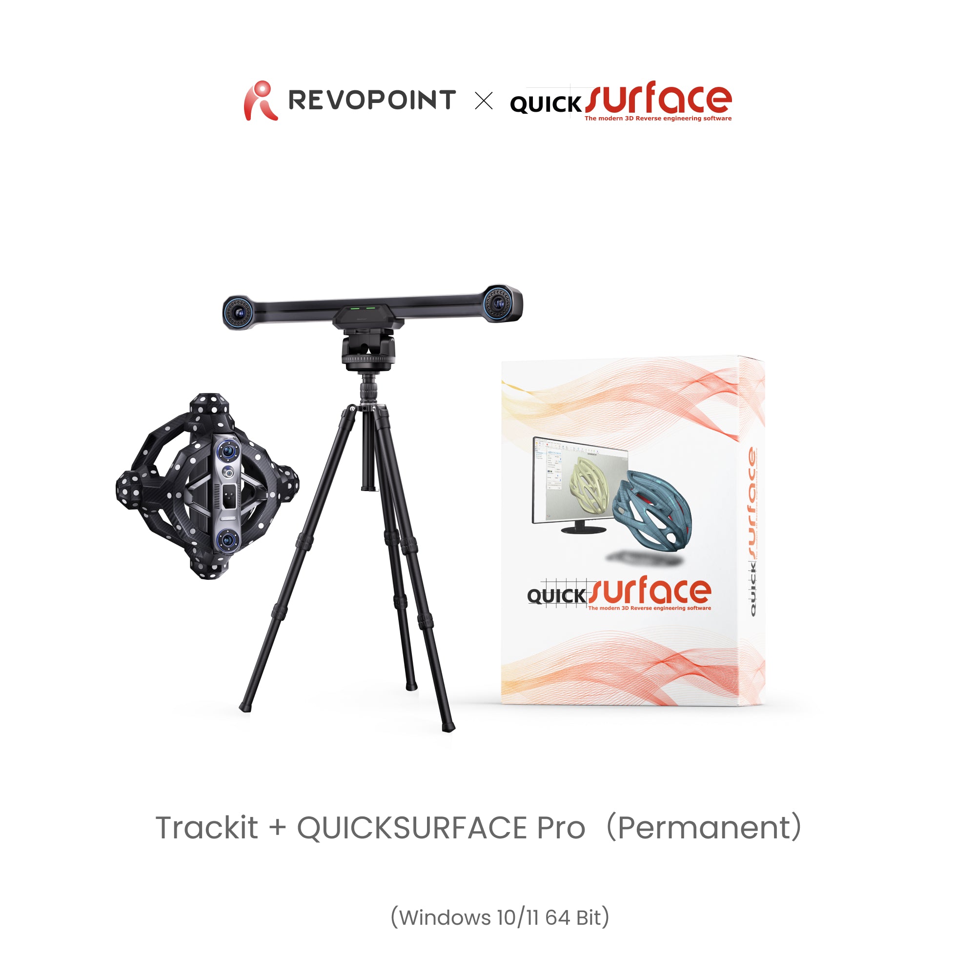 Revopoint Trackit: Optical Tracking 3D Scanner for Marker-free Scans