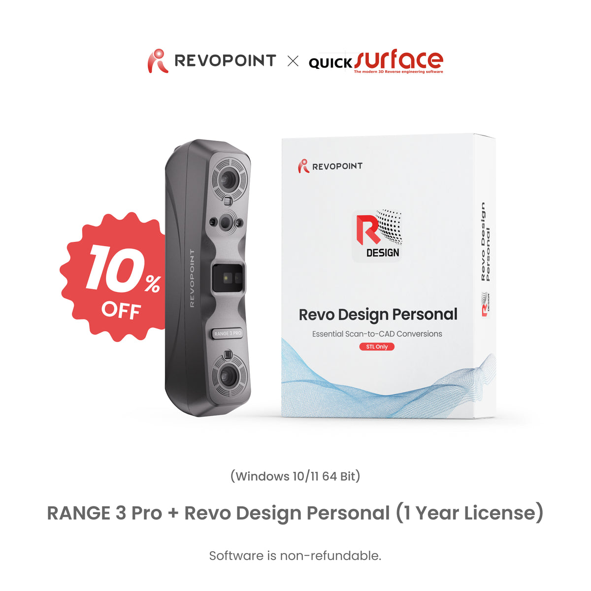 [Pre-order] Revopoint RANGE 3 & RANGE 3 Pro: Wireless VCSEL & Laser 3D Scanner for Small to Large Objects