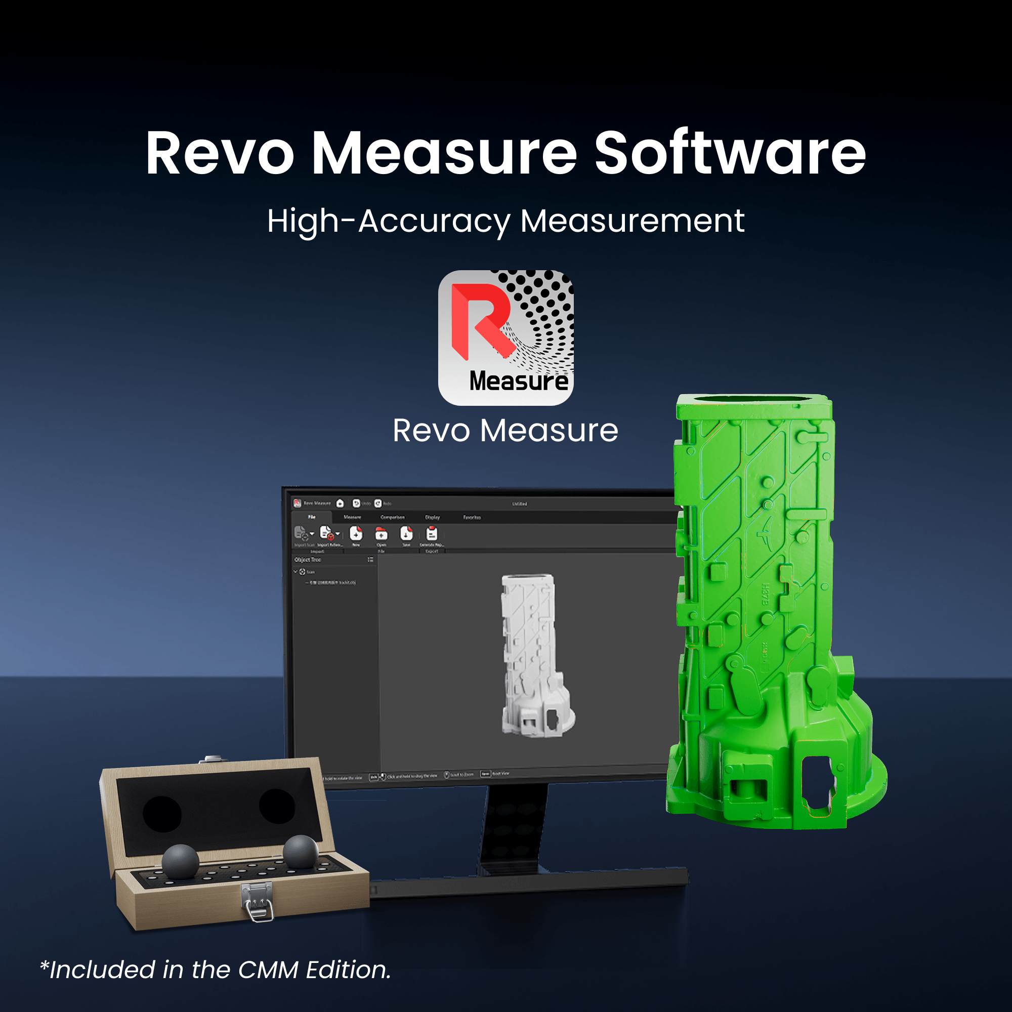 Revopoint Trackit SR: Wireless Optical Tracking 3D Scanner | Marker-free & Portable