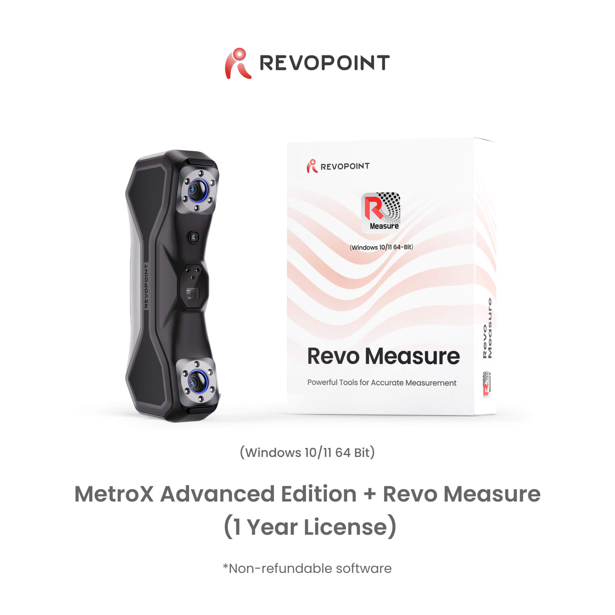 Revopoint MetroX Laser Scanner: Blue Laser Line & Full-field Structured Light 3D Scanner