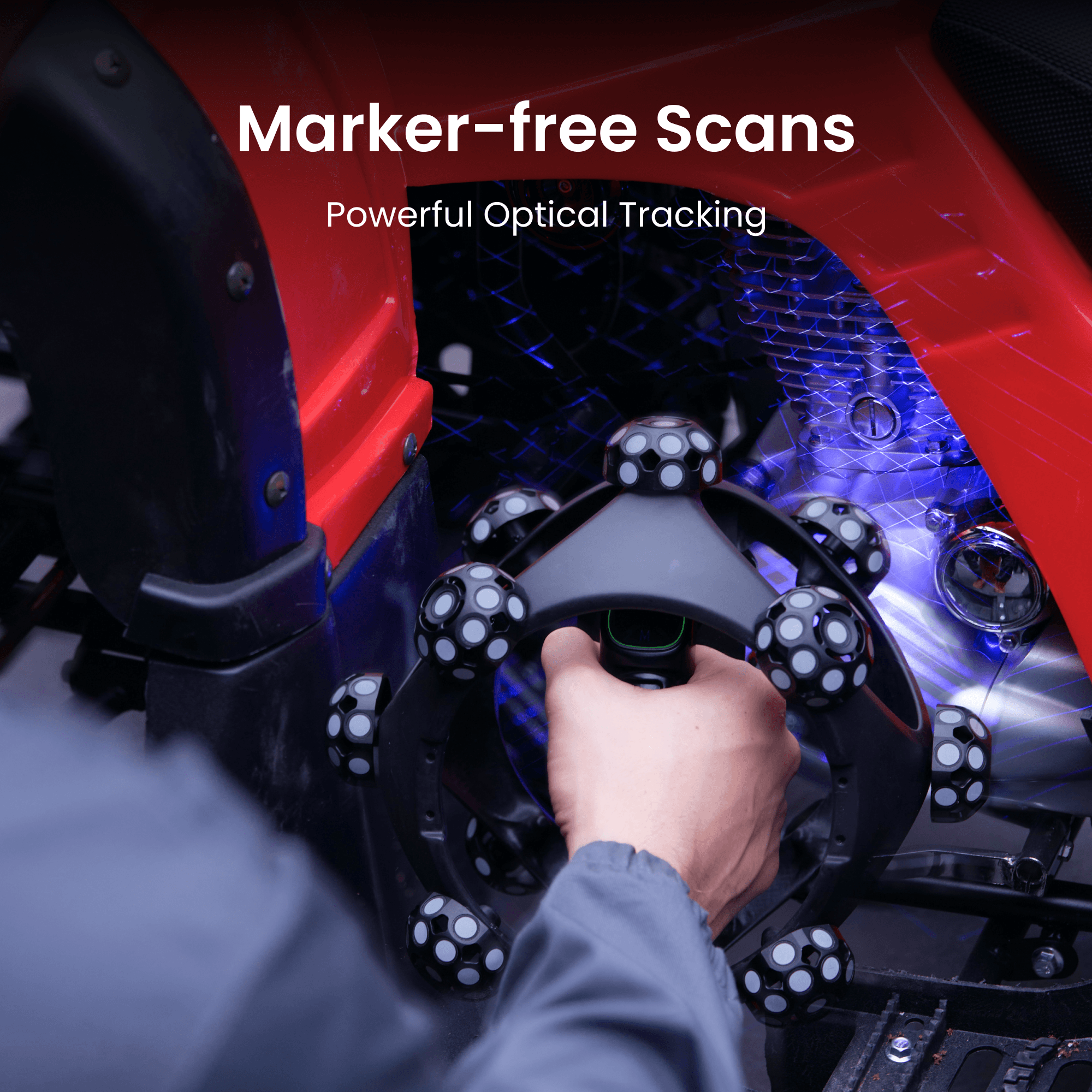 Revopoint Trackit SR: Wireless Optical Tracking 3D Scanner | Marker-free & Portable