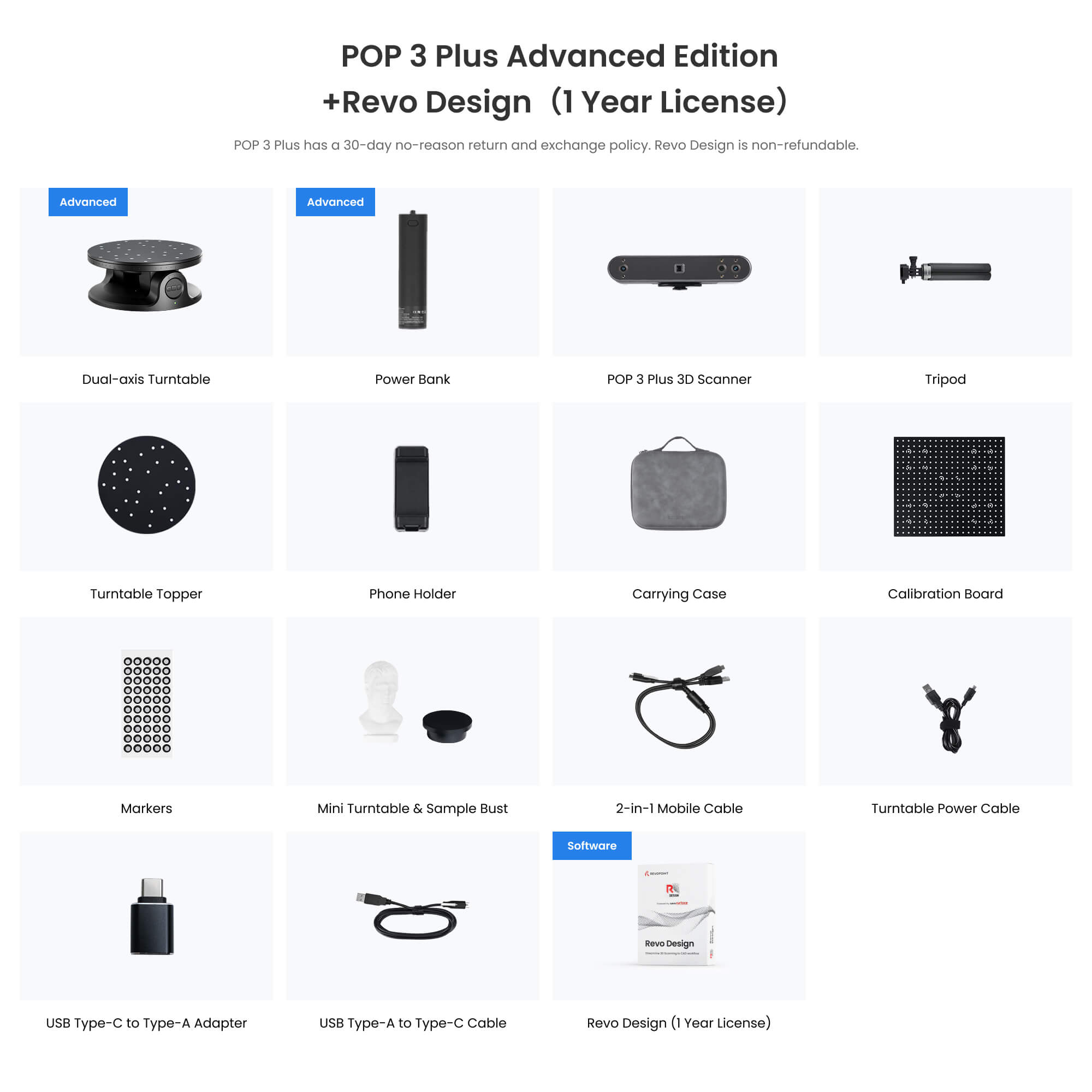 POP 3 Plus: The Handheld 3D Scanner with Color Scans - Revopoint